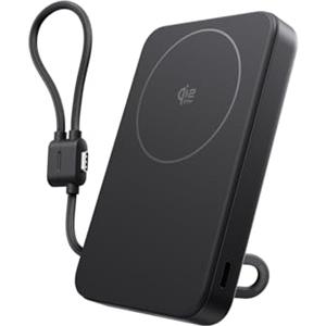 EF ECOFLOW EcoFlow RAPID Mag Qi2.2 Magsafe Powerbank 10000mAh 25W con 36W Cavo Integrato USB C, Qi2.2 Certificato Power Bank Magnetico Caricatore Portatile Senza Fili per iPhone 17/16/15 Pro Max, Nero