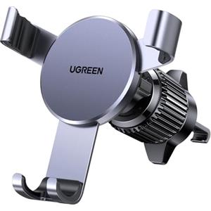 UGREEN Supporto Telefono Auto gravità Aggiorna Gancio per Bocchetta dell'Aria, Porta Cellulare Macchina Compatibile con iPhone 17 Pro Max Air 16/15/14; Galaxy S25/S24; google pixel 10/9/8 ecc, Grigio