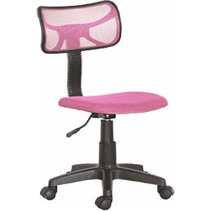 PraTiKo Life Sedia Scrivania Cameretta, Modello Easy, Girevole 360°, Altezza Regolabile Rosa
