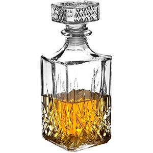Italy Old Bottiglia in vetro per whisky cognac liquore scotch decanter liquori 900 ml vintage con tappo ermetico in vetro salva sapore P11