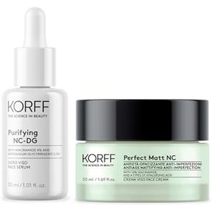 Korff, routine pelle impura, con Crema Perfect Matt NC e Siero Purifying NC-DG