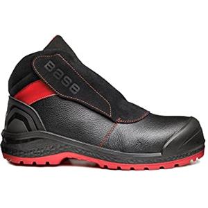 Base Protection Sparkle Scarponcino Antinfortunistico, da Uomo, Nero/Rosso, Taglie 42