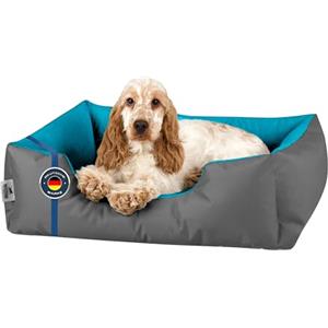 BedDog® Lupi Letto per Cane/Gatto Cuccia S Fino a XXXL, 24 Colori a Scelta, Cuscino per Cane, Divano per Cane, Cestino per Cane, Grigio/Blu M