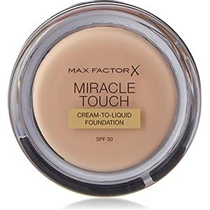 Max Factor Miracle Touch, Fondotinta Coprente con Acido Ialuronico, 047 Vanilla, 12 ml