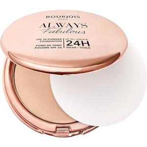 Bourjois Always Fabulous, 300 Rose Sand, Fondotinta compatto in polvere, Formula leggera, Lunga tenuta fino a 24 ore, SPF 20, Acido Ialuronico, Finish opaco effetto seconda pelle, 7 g