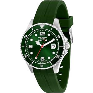 Sector No Limits Orologio Uomo, Tempo, Data, Analogico, Cinturino in Acciaio, Collezione 230 - R3251161055