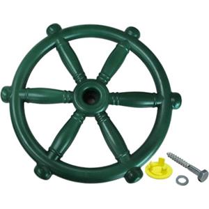 Generic Ruota Nave Pirata Giocattolo Timone Bambini Volante Palestra Accessori Esclusivi Struttura Robusta Adatta a Gioco all'Aperto Casetta Bambini Palestra, Verde