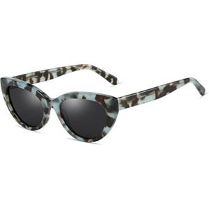ZENOTTIC Occhiali da sole polarizzati alla moda per donne: Montatura retro occhio di gatto - Occhiali da sole con protezione UV400