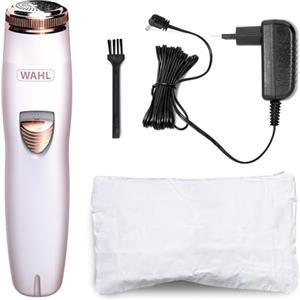 WAHL Facial Hair Remover, Depilazione del viso per donne, Depilatore per labbro superiore, guance e mento, Rasoio rotante, Rimozione della peluria, Trimmer ricaricabile