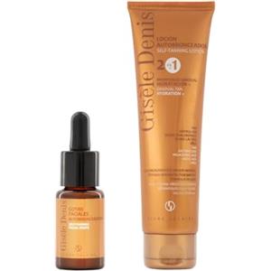 Gisele denis GISÈLE DENIS - Pack Autoabbronzante, Gocce Autoabbronzanti Viso 15 ml + Lozione Autoabbronzante Corpo 150 ml, Abbronzatura Graduale, con DHA, Eritrulosio, Acido Ialuronico e Arginina, Formula Vegana