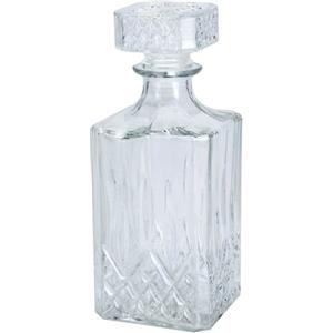 BAKAJI Caraffa Decanter Bottiglia liquori whisky cognac in vetro con tappo ermetico salva sapore