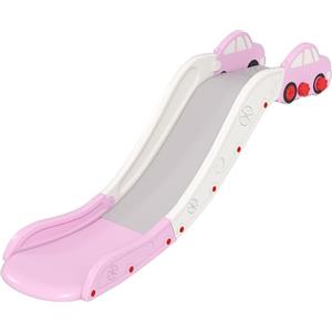 AIYAPLAY Scivolo per Bambini in HDPE con Zona di Ammortizzazione Integrata, 175x43x73 cm, per Divani, Letti e Superfici Alte 40-60 cm, Età 18-48 Mesi, Carico Massimo 30kg, Rosa