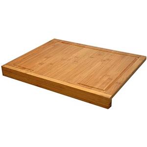 super.natural Tagliere da Cucina in Legno Bambu' 45x35 cm per tagliare tritare verdure salumi