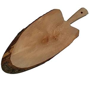 Panetta Casalinghi Alder-Wood Tagliere con Corteccia, Beige, 37 x 14 x 2 cm, Legno, Beige, 42 x 15 x 2 cm