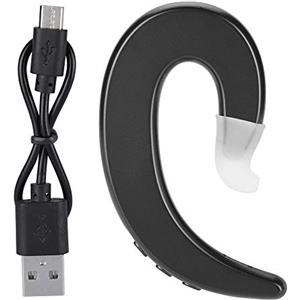 Tiiyee Cuffie Conduzione Ossea, Auricolari Bluetooth Senza Fili Impermeabilità Wireless Cuffiette Protezione Udito Earbuds USB Ricarica Headphones Microfono per Smartphone PC Palestra Jogging Ciclismo