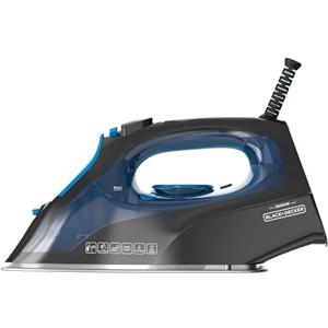 BLACK+DECKER BXIR2605E - Ferro da Stiro a Vapore 2600W | Colpo di Vapore 170 g/min | Vapore Continuo 40 g/min | Piastra in Acciaio Inox | Anti-Calcare e Auto-Pulizia | Elimina Virus e Batteri