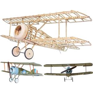 Your Day Mate Kit aeromodello Sopwith Camel Slow Flyer, scala 1:20, apertura alare 380 mm, kit aeromodello RC, aeroplano in legno da costruire, componenti in legno di balsa tagliati al laser, 380 x 240 x 128 mm