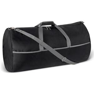 Amazon Essentials, Borsone Pieghevole Extra Large in Nylon da 82,3 cm per Viaggio/Conservazione con Tasche con Cerniera,150 L, Capacità 22,7 kg, Nero (in Precedenza Amazon Basics)