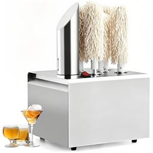 Generic Lucidatrice Elettrica per Cristalleria, Lucidatrice Asciugatrice Commerciale per Vetri con 5/8 Spazzole, 330/660 Tazze/h, Pulizia a 360° Senza Angoli Morti per Bar, Ristoranti e Cucine 5heads