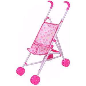 Generisch Pretend Play - Passeggino pieghevole per bambole per bambini, giocattolo educativo per ragazze e giochi di ruolo creativi (55 x 12 x 9 cm)