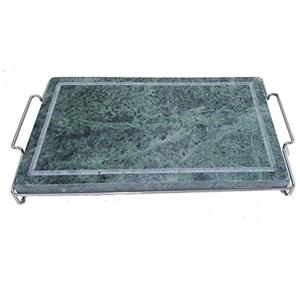 Euronovità Srl GRIGLIA Pietra OLLARE Rettangolare Struttura in Acciaio 20X30 CM Pietre Grill GRIGLIA BISTECCHIERA EN-224153