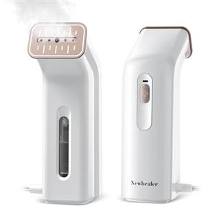 Newbealer Piastra a vapore per vestiti, piastra a vapore portatile per viaggi, casa, piastra a vapore portatile orizzontale e verticale, riscaldamento rapido 20S, spegnimento automatico, NB310A