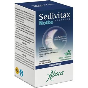 Aboca Sedivitax Notte Advanced - Integratore per il Sonno con Flavonoidi e Withanolidi, 50 Compresse
