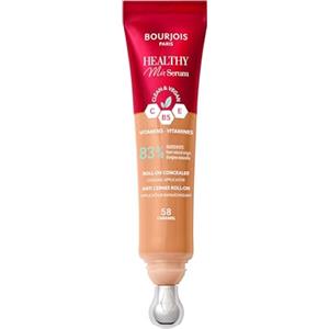 Bourjois Healthy Mix 2-in-1 Serum Concealer, Leviga rughe e segni d'espressione, Rinfresca contorno occhi, Caffeina, Vitamina C, E e B5, Vegano, Applicatore Rinfrescante, Caramel, 11ml (0.37oz)