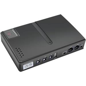 Peowuieu Router di Alimentazione Ininterrotta ups Batteria DC1018L Router 5V9V12V Modem Ottico Monitoraggio Backup EU-Plug