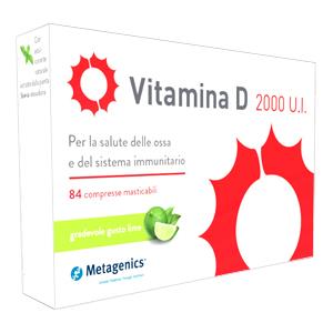 METAGENICS BELGIUM Vitamina D Ossa 2000 UI Metagenics 84 Compresse