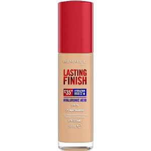 Rimmel London Lasting Finish 35 Hour, fondotinta, lunga durata, idratante, formula vegana, copertura totale, 30 ml, 070 Sesamo
