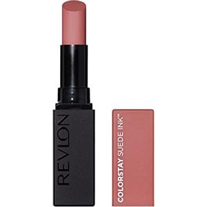 Revlon ColorStay Suede Ink Lipstick, Rossetto Opaco, A Lunga Durata, Formula No-Transfer, Arricchito con Vitamina E, Resistente All'Acqua, 001 Gut Instinct, 2.55g