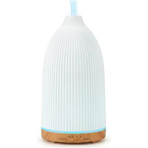 AESHORY Diffusore di Oli Essenziali, 100ml Ultrasuoni Umidificatore Ambiente per Aromaterapia Yoga, Diffusore di Aromi con Luce Notturna LED Giallo Caldo, Spegnimento automatico, Regali per Casa Nuova