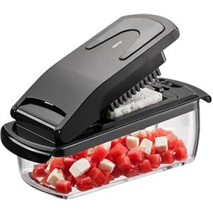 GEFU Treppo - Tagliatore a cubetti e penna per frutta e verdura, patatine fritte, formaggio feta