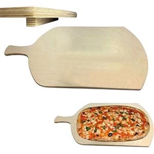 MEETING Tagliere rettangolare con manico per pizza a metro legno multistrato betulla meeting spessore 1,2cm (37x92cm)