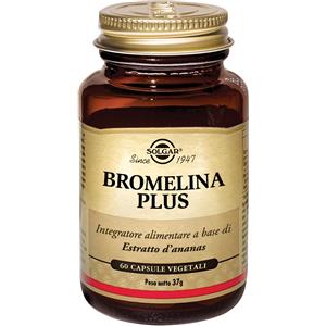 SOLGAR IT. MULTINUTRIENT SpA Bromelina Plus Integratore a base di Ananas 60 capsule