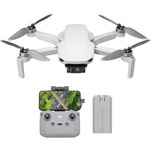 DJI Mini 4K, drone per adulti, fotocamera 4K HD, < 249 g, stabilizzatore 3 assi, trasmissione video 10 km, return automatico, resistenza al vento, 1 batteria per tempo di volo 31', volo intelligente