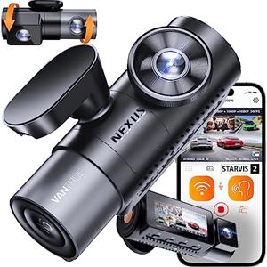 VANTRUE N5 4-Canali STARVIS 2 Dash Cam 5GHz WIFI GPS, 1944P/2.5K + Tripla 3HDR 1080P Telecamera per auto, Dashcam auto Controllo Vocale 24h. Modalità di Parcheggio Buffer, APP & 160°IPS Max 512G