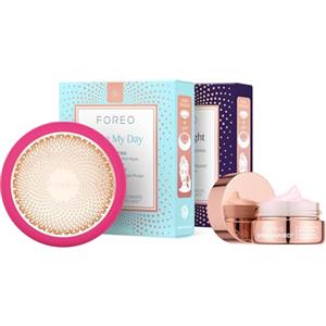 FOREO Set FOREO Hyper Hydra UFO 3 - Dispositivo maschera facciale + 14 maschere viso UFO + Maschera notte idratante (75 ml) - Luce rossa, termoterapia e crioterapia, massaggio T-Sonic - Skincare anti-age
