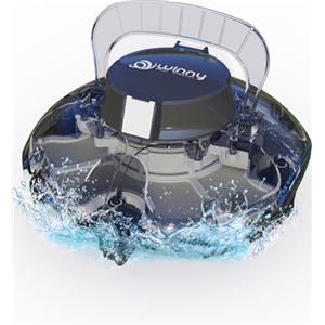WINNY POOL CLEANER Winny 200 - Robot Piscina A Batteria, Doppia Filtrazione, Parcheggio AUT., Autonomia 80 Min, Piscine Fuori Terra Fino A 60 M², Compatto E Leggero(Nero Inchiostro-Bianco)