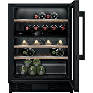 BOSCH KUW21AHG0 Cantinetta Vini da Incasso Sottopiano, Serie 6, 44 Bottiglie, 2 Zone, 59,8 cm