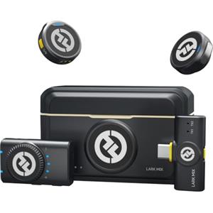HollyView Hollyland Lark M2 - Microfono wireless per iPhone/fotocamera/Android/PC, audio ad alta fedeltà 48 kHz/24 bit, portata 300 m, cancellazione del rumore, 40 ore di utilizzo, YouTube, Vlog, Streaming