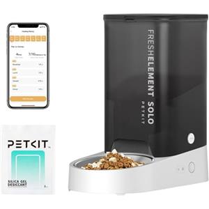 PETKIT Distributore Automatico Cibo Gatti, 3L Distributore Automatico Cibo Cani,2.4G WiFi,1-10 Pasti,1-15 Giorni,Ciotola in Acciaio Inox 304,Tecnologia Fresh Lock