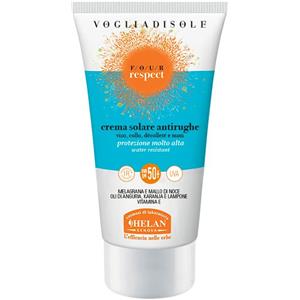 Helan Voglia di Sole Four Respect Crema Solare Antirughe SPF50 50ml - Protezione UVB e Rispetto della Biodiversità