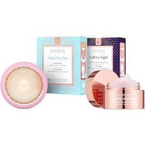 FOREO Set FOREO Hyper Hydra UFO 3 - Dispositivo maschera facciale + 14 maschere viso UFO + Maschera notte idratante (75 ml) - Luce rossa, termoterapia e crioterapia, massaggio T-Sonic - Skincare anti-age