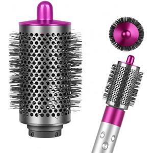 Cyberwork Spazzola volumizzante grande rotonda aggiornata, compatibile con styler ad aria HS01/HS05/HS08, accessorio per Dyson per Airwrap capelli fini e voluminosi, (Grande Rosso Rosa)