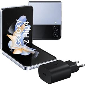 SAMSUNG Galaxy Z Flip4 Smartphone 5G, Sbloccato, Sim Free Android, Pieghevole 256GB, Blu (Light Blue), 2022