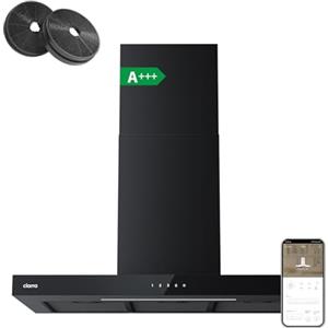 CIARRA A+++ CBCB9102 - Cappa aspirante 90 cm, con applicazione touch, 650 m³/h, 4 livelli Filtro Carbone