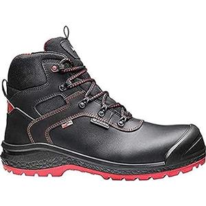 Base Protection Be-Dry Mid Scarpa Antinfortunistica, da Uomo, Nero/Rosso, Taglie 44