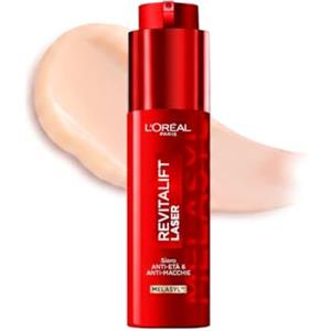 L'Oreal Paris L'Oréal Paris Siero in Crema Anti Età Tripla Azione su Rughe, Macchie e Luminosità, Con Vitamina C, Niacinamide e Melasyl, Revitalift Laser Melasyl, 50ml